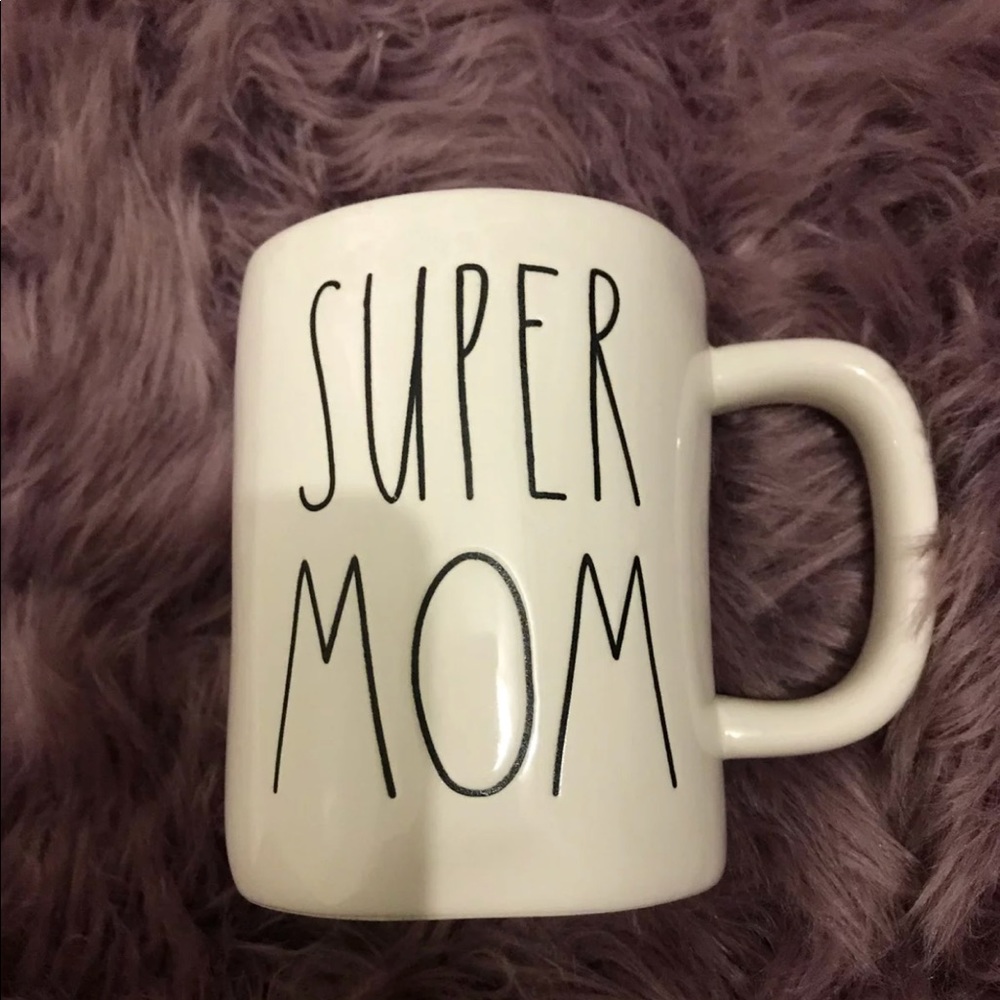 SUPER MOM RAE DUNN RED INSIDE